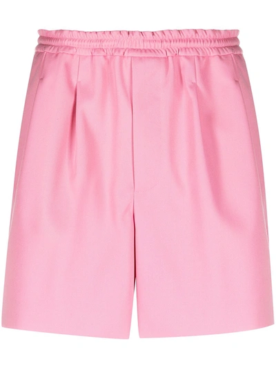 Lacoste Fashion Show Wool Shorts In Pink