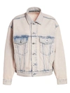 Alexander Wang T Women's Game Acid Wash Denim Trucker Jacket In Acid Pink