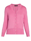 Dolce & Gabbana Women's V-neck Silk Knit Cardigan In Pink