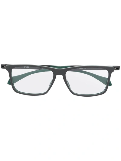 Hugo Boss Rectangular-frame Clear-lens Glasses In 灰色