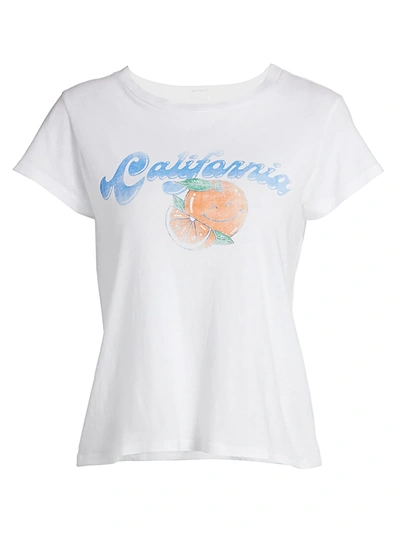 Mother Women's Boxy Goodie Goodie California T-shirt In California Oranges