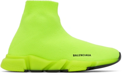 Balenciaga Little Kid's & Kid's Neon Speed Lt Sock Sneakers In Yellow |  ModeSens