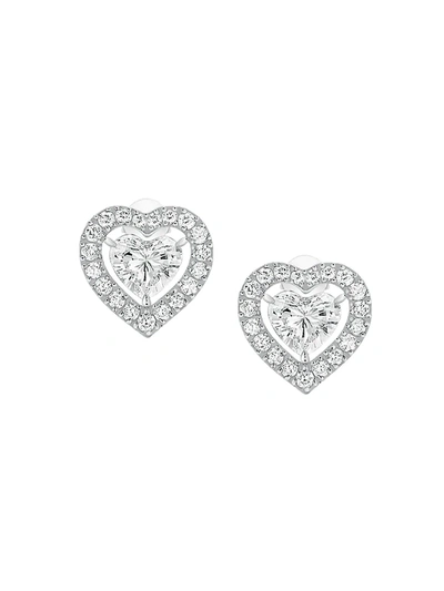 Messika Women's Joy Coeur 18k White Gold & Diamond Single Stud Earring