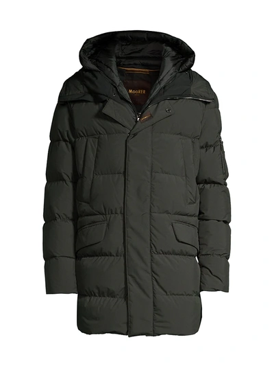Moorer Quilted Puffer Parka In Forest
