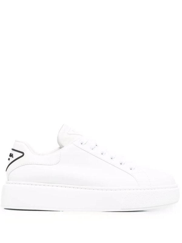 prada leather platform sneakers
