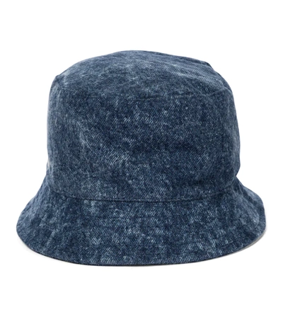 Isabel Marant Women's Loiena Denim Bucket Hat In Blue