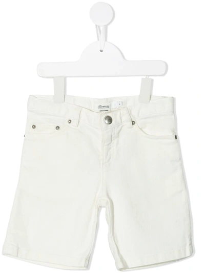 Bonpoint Kids' Classic Denim Shorts In Cream