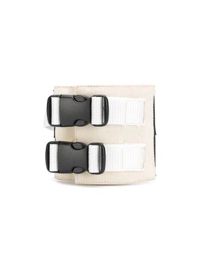 Val Kristopher Buckle Ankle-strap In Neutrals