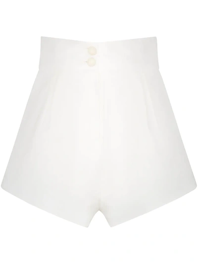 Adriana Degreas High-waist Flared Shorts In White