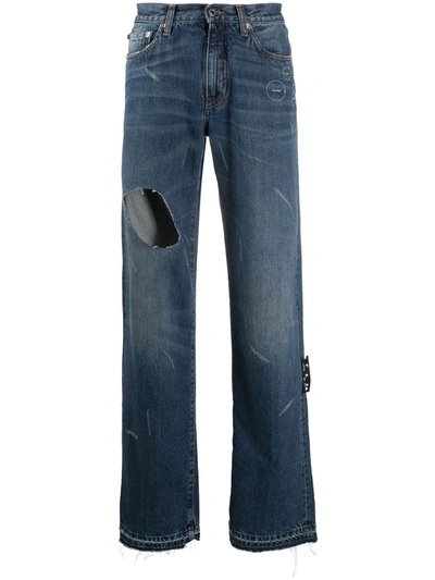 Off-white Joseph Relaxed Fit Jeans In Blue