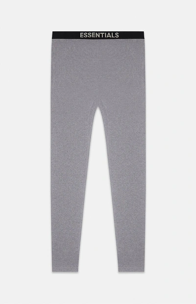 Pre-owned Fear Of God  Essentials Thermal Pants Heather Grey