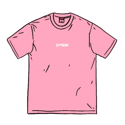Pre-owned Supreme Bullion Logo S/s Top Pink
