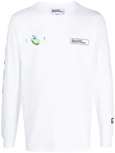 Blood Brother Aldgate Long-sleeve T-shirt In White