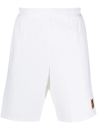 Nike Logo Patch Shorts In White
