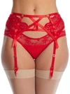 Dita Von Teese Madame X Garter Belt In Flame Red