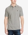 Polo Ralph Lauren Classic Fit Mesh Polo Shirt In Dark Vintage Heather Grey