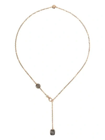Pomellato 18kt Rose Gold Sabbia Diamond Lariat Necklace