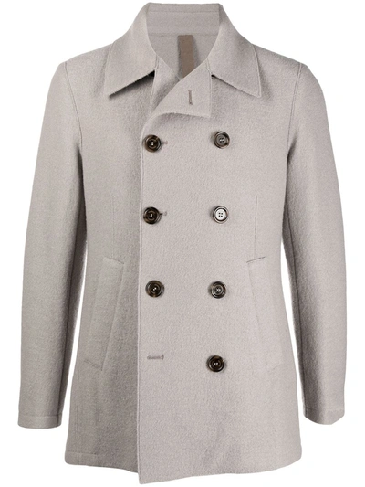 Eleventy Double-breasted Wool Jacket In Neutrals