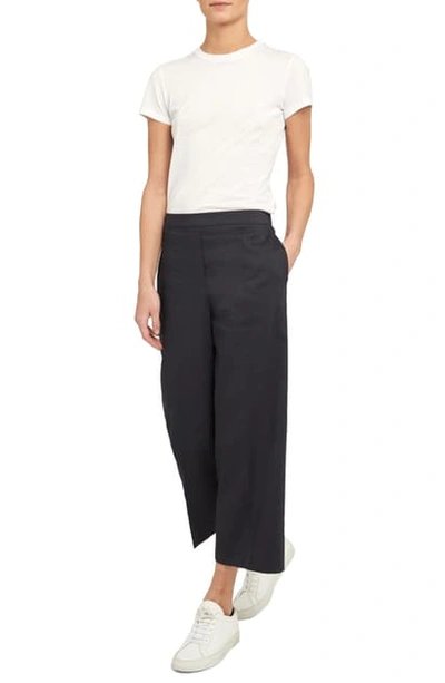 Theory Crop Wide Leg Pants In Concord