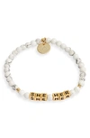 White Howlite/ Gold