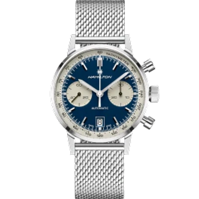 Hamilton Intra-matic American Classic Chronograph, 40mm In Blue