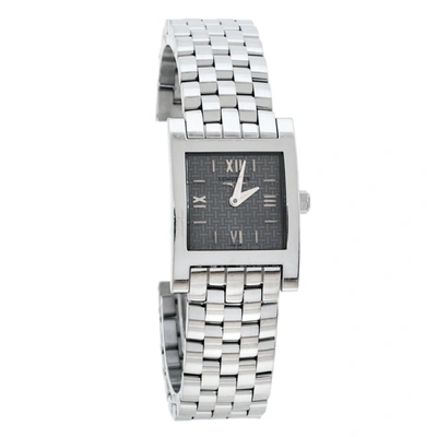 Pre-owned Longines Grey Stainless Steel Dolce Vita L5.166.4 Women's Wristwatch 21 Mm In Silver