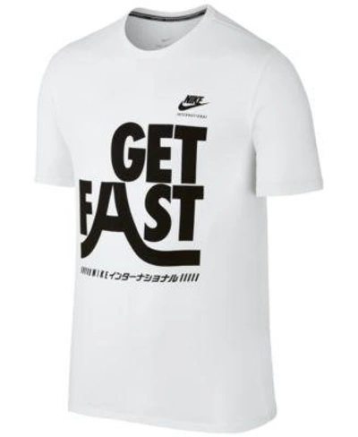 Nike Men's International Graphic Cotton T-shirt In White