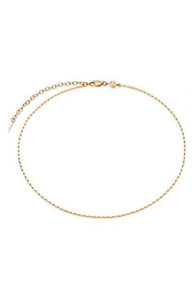 Missoma Box Link Choker Necklace In Gold