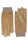 Hestra Geoffrey Leather Gloves In Camel
