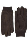 Hestra Geoffrey Leather Gloves In Espresso