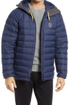 Fjall Raven Expedition Pack Water Resistant 700 Fill Power Down Jacket In Navy
