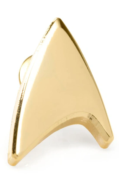 Cufflinks, Inc Star Trek Delta Shield Lapel Pin In Gold