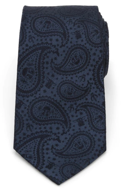 Cufflinks, Inc Men's The Mandalorian & The Child Paisley Silk Tie In Navy