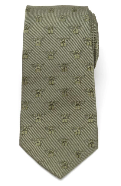 Cufflinks, Inc Star Wars The Child Silk Tie In Green