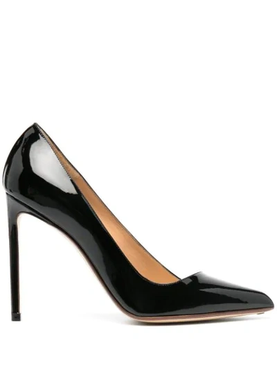 Francesco Russo Pointed Heel Pumps In Black