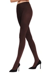 Falke Pure Matte 100 Opaque Tights In Brown