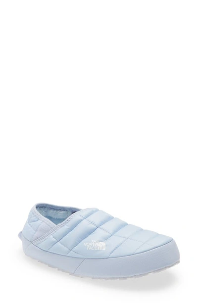The North Face Thermoball™ Traction Water Resistant Slipper In Mist Blue/ Tnf White