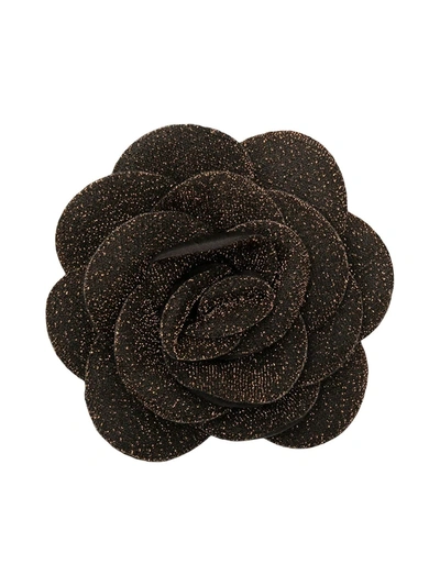 Caffe' D'orzo Kids' Nespola Brooch In Black