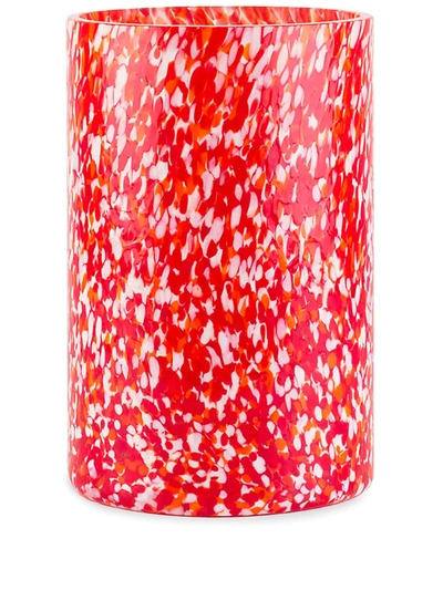 Stories Of Italy Macchia Murano Glass Vase 20cm In Red