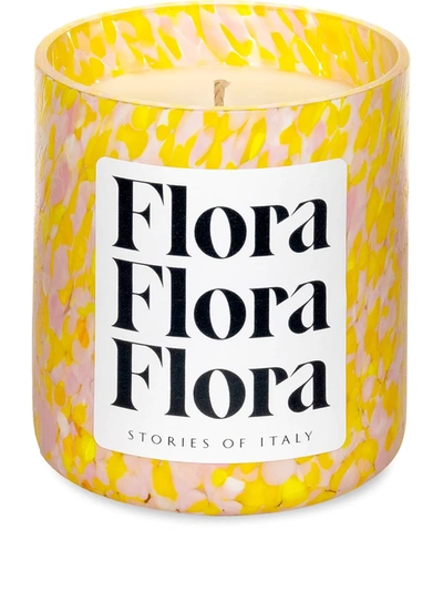 Stories Of Italy Macchia Su Macchia Flora Scented Candle In Yellow/pink