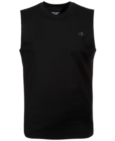 Champion Men's Jersey Muscle Tank In Black