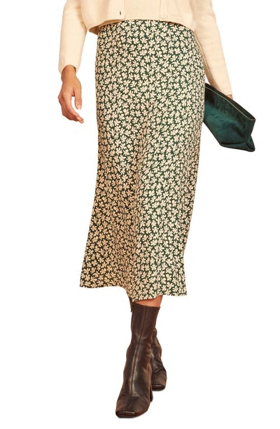 Reformation Bea Midi Skirt In Midori