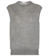 The Row Balham Spring Cashmere Sleeveless Sweater In Medium Grey