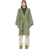 Loewe Sage Hooded Wool And Cashmere-blend Coat