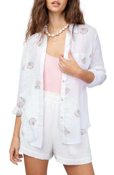 Rails Women's Charli Printed Top In Gold Scallop Shells