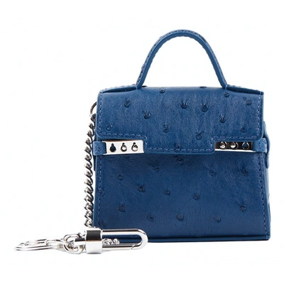 Pre-owned Delvaux Blue Leather Bag Charms