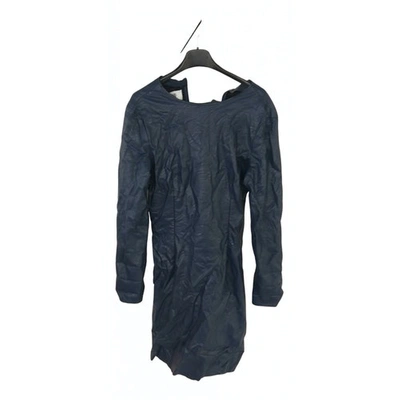 Pre-owned Mm6 Maison Margiela Mid-length Dress In Navy