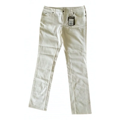 Pre-owned Louis Vuitton Straight Jeans In White