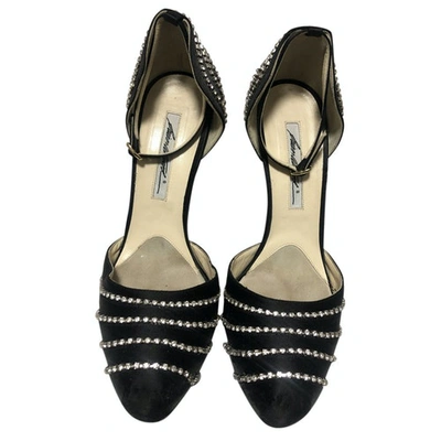 Pre-owned Brian Atwood Cloth Heels In Black