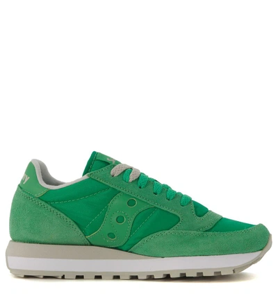 Saucony Sneaker  Jazz In Sage Green Suede And Nylon In Verde